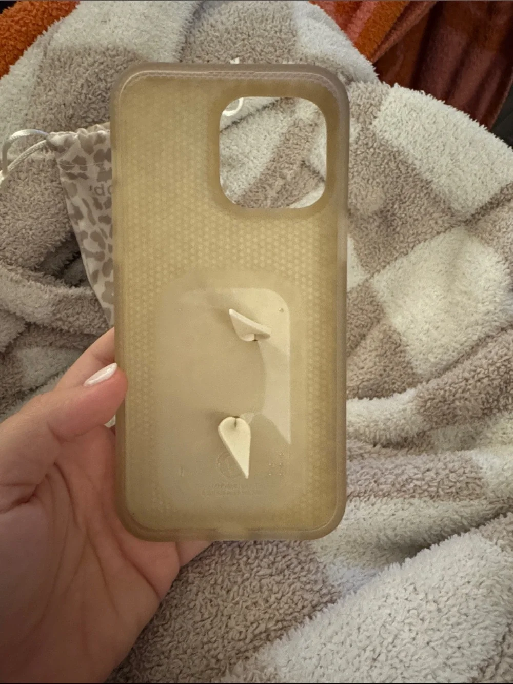 iPhone 15 pro max Beige Leopard loopy Case